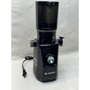 AMZCHEF Cold Press Juicer SJ-046G Slow Masticating Juice Extractor Black